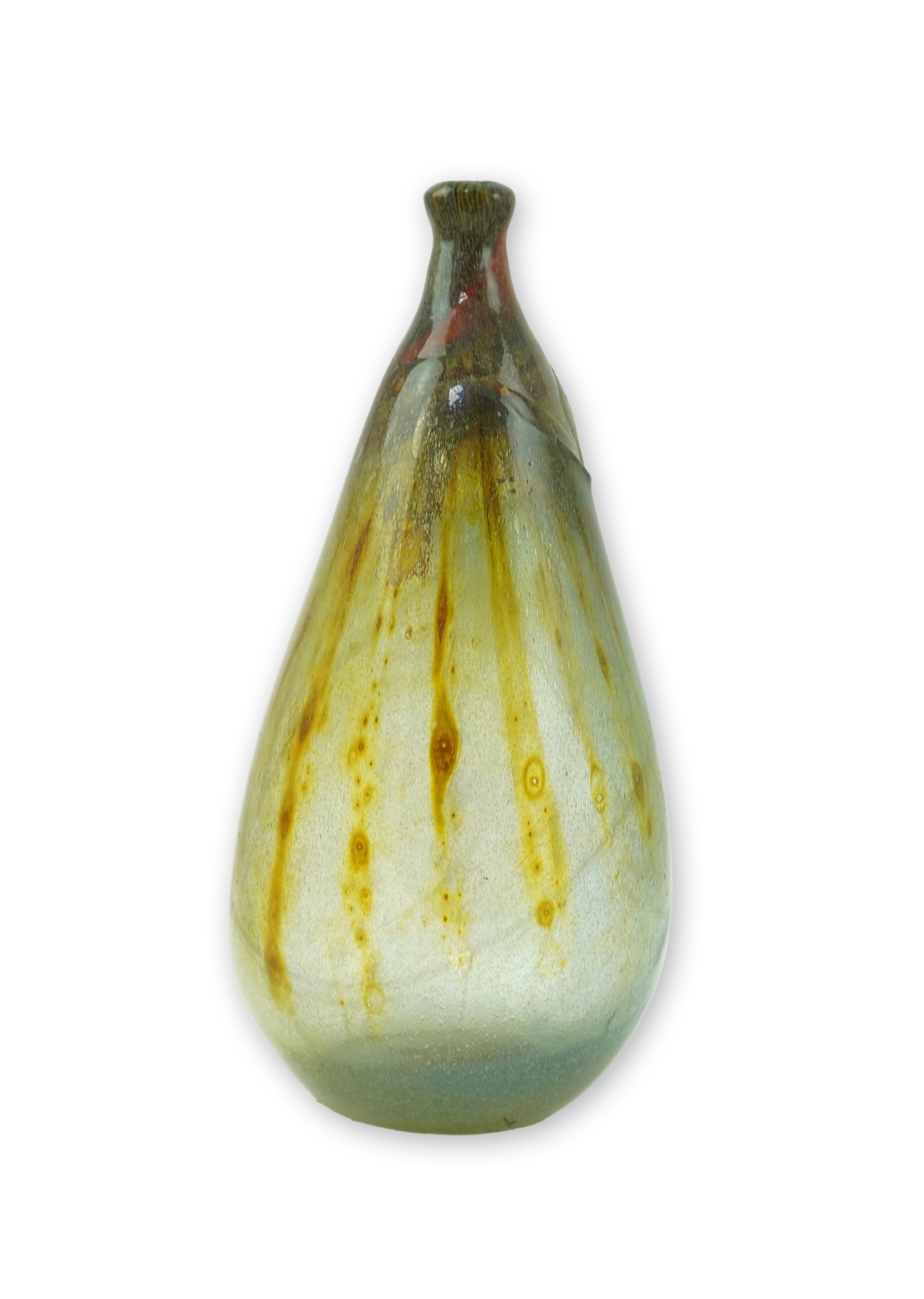 Samuel J. Herman (Mexican/American/British, 1936-2020): A freeform studio glass bottle vase